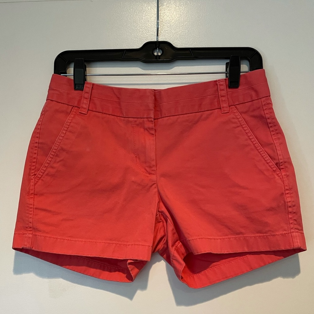 J. Crew Chino Salmon Shorts Sz 2
